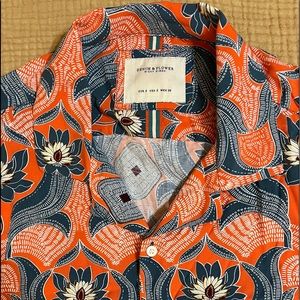 🔥Cool summer Denim & Flower Mens Small🔥